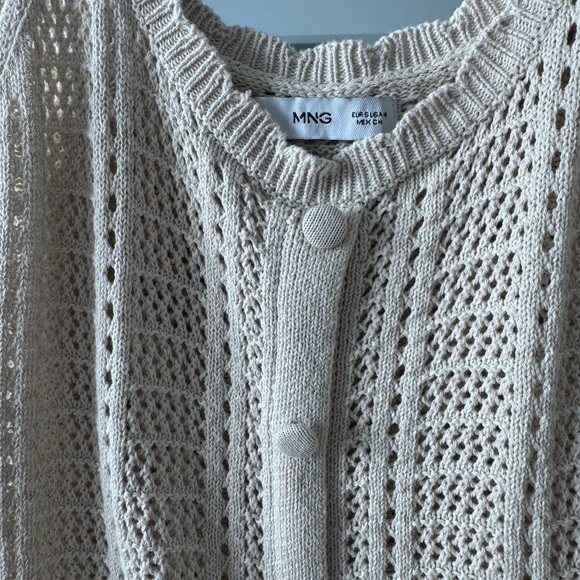 Mango Cream Crochet Dress - Picture 3 of 6